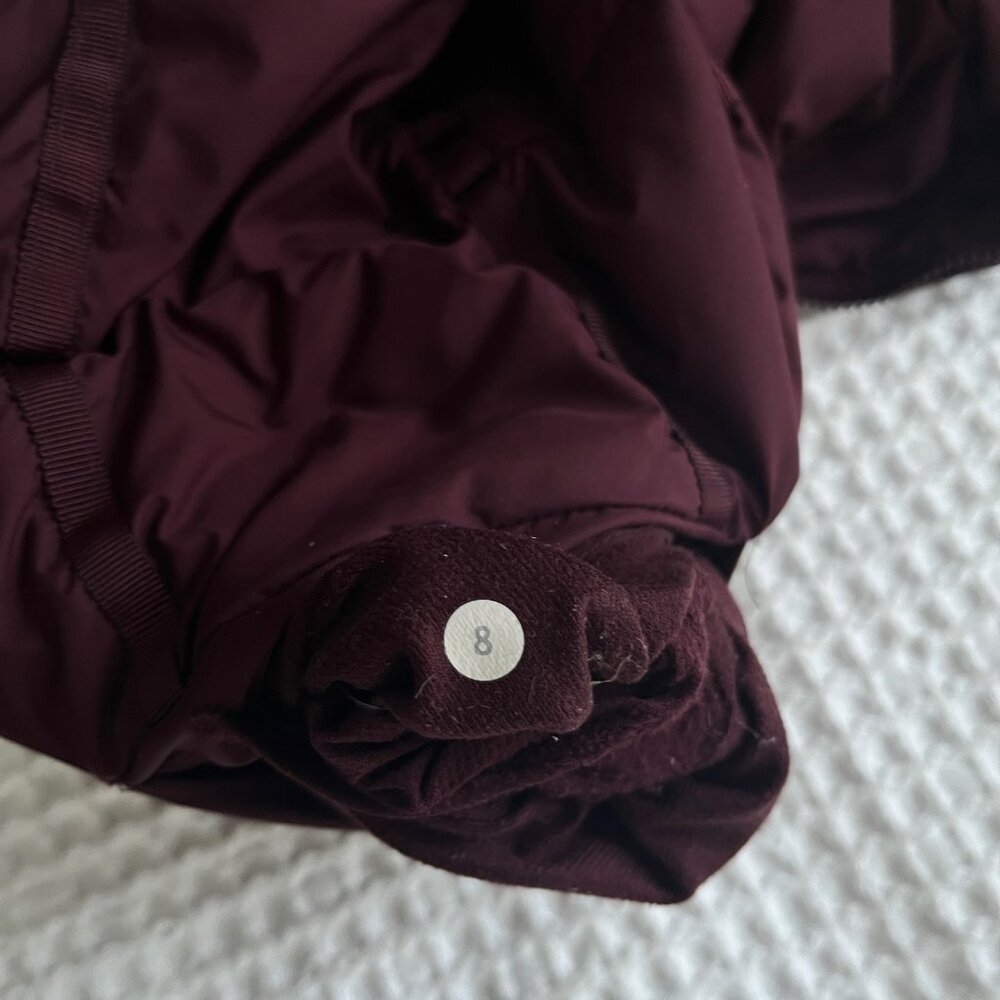 Lululemon Chilly Chill Reversible Puffy Vest Goose Down Bordeaux/Rust Berry - Picture 12 of 12